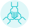 Icon representing teamwork